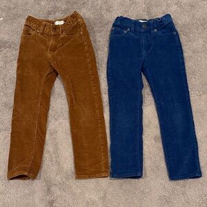 J. Crew Factory Kids Corduroy Jeans - Brown and Blue